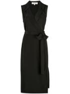 Dvf Diane Von Furstenberg Augusta Wrap Dress - Black