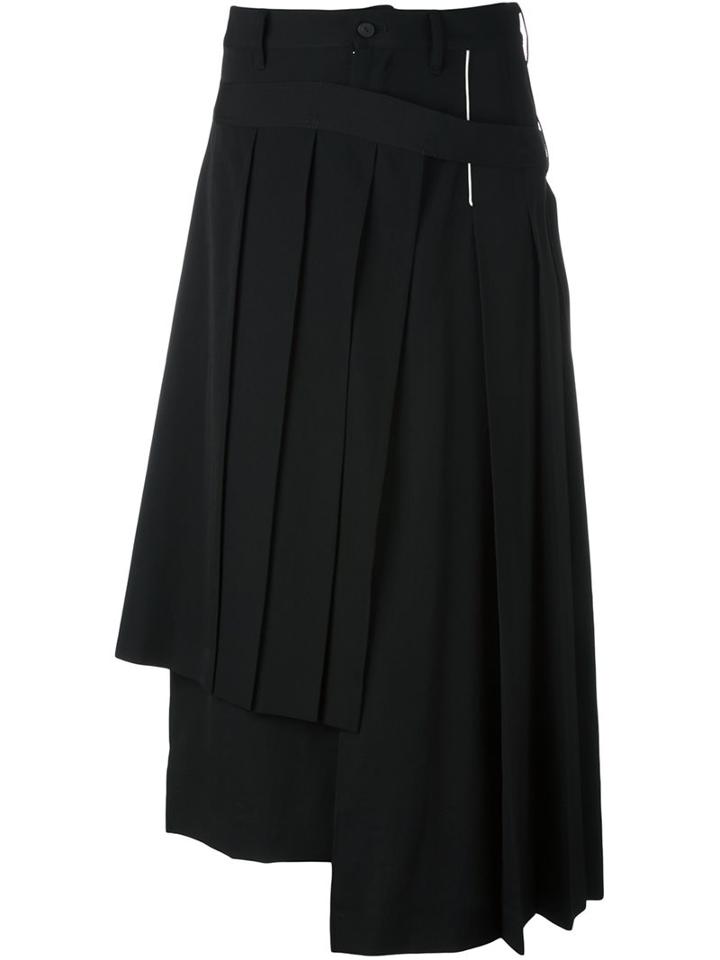 Yohji Yamamoto Wrapped Pleated Skirt