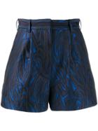 Kenzo Wave Patterned Shorts - Blue