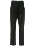 Andrea Marques Belted Printed Pants - Green