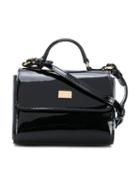 Dolce & Gabbana Kids - Flap Shoulder Bag - Kids - Leather - One Size, Black