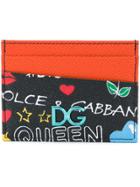 Dolce & Gabbana Cartoon Graffiti Print Cardholder - Multicolour
