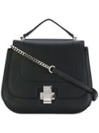 No21 - Satchel Shoulder Bag - Women - Calf Leather - One Size, Black, Calf Leather