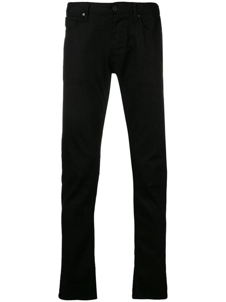 Emporio Armani Slim Fit Trousers - Black