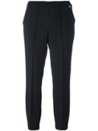Twin-set Cropped Trousers, Women's, Size: Small, Black, Polyester/spandex/elastane/viscose