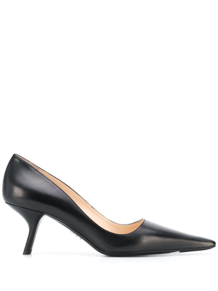 Prada Angled Heel Pumps - Black