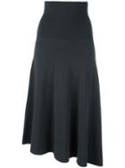 System Midi Full Skirt, Women's, Grey, Nylon/wool