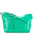 See By Chloé Embossed Logo Satchel Bag - Green