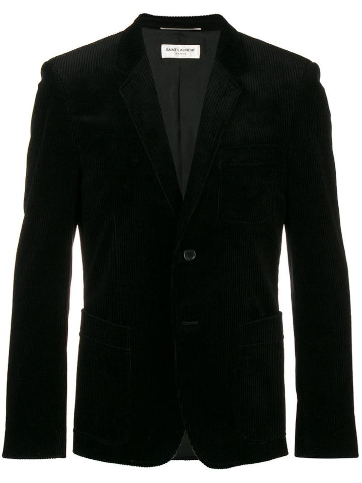 Saint Laurent Classic Corduroy Blazer - Black