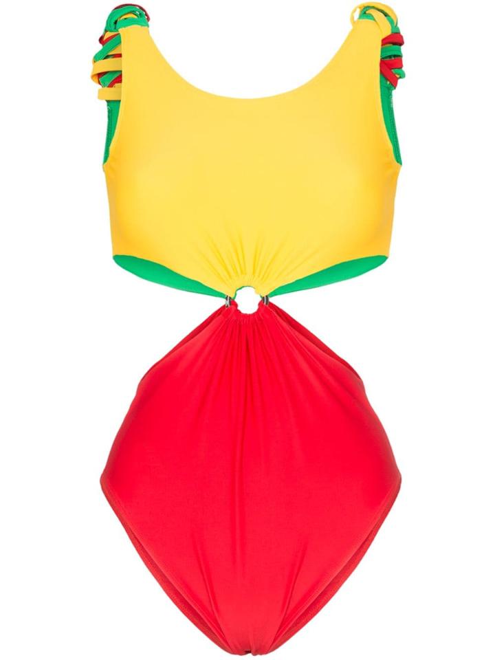 Paper London Barbuda Cutout Swimsuit - Multicoloured