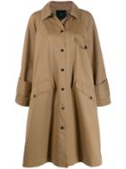 Jejia Button-up Trench Coat - Neutrals