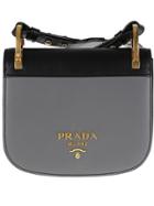 Prada - 'pionnière' Crossbody Bag - Women - Calf Leather - One Size, Women's, Grey, Calf Leather