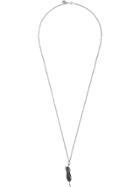 Nove25 Rocketship Pendant Chain Necklace - Silver