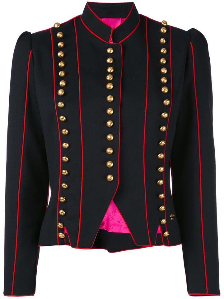La Condesa - Guardia Military Jacket - Women - Polyester/spandex/elastane/viscose/wool - 36, Blue, Polyester/spandex/elastane/viscose/wool