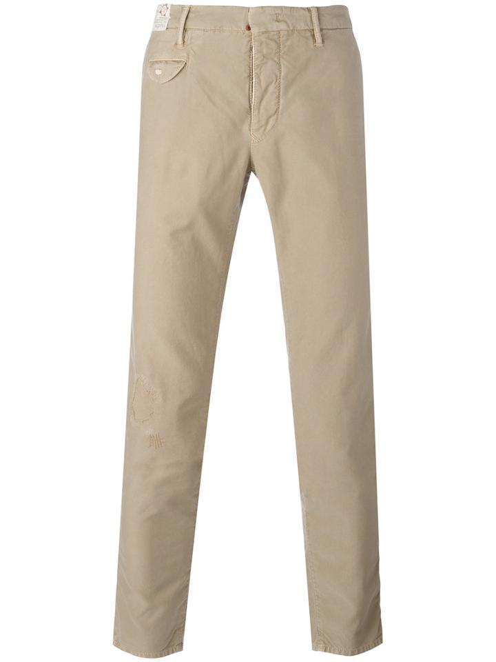 Incotex Skinny Trousers, Men's, Size: 35, Nude/neutrals, Cotton