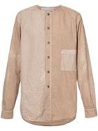 By Walid Faded Pocket Shirt - Nude & Neutrals
