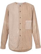 By Walid Faded Pocket Shirt - Nude & Neutrals
