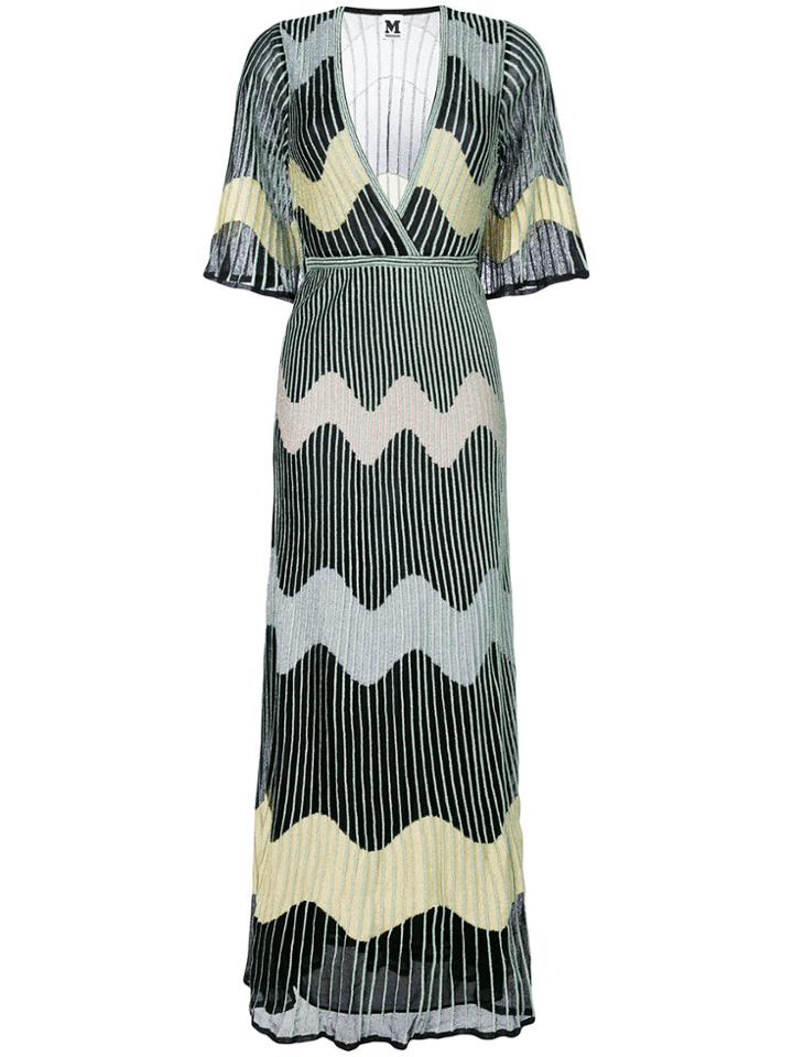 M Missoni Embroidered Long Dress - Black