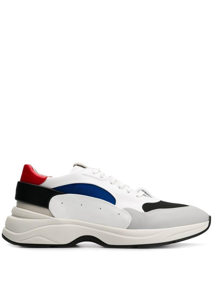 Santoni Colour-block Sneakers - White