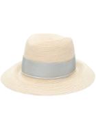 Federica Moretti High Panama Hat - Nude & Neutrals