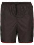 Gucci Interlocking Gg Stripe Swim Shorts - Black