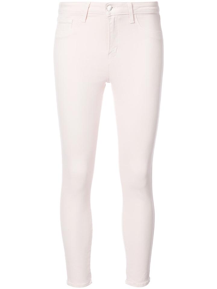 L'agence - Skinny Jeans - Women - Cotton/polyester/spandex/elastane - 27, Pink/purple, Cotton/polyester/spandex/elastane