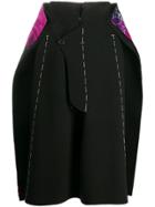 Maison Margiela Oversized Stitched Skirt - Black