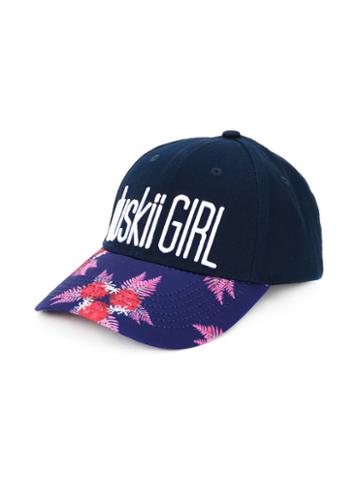 Duskii Girl - Floral Logo Cap - Kids - Cotton - One Size, Blue