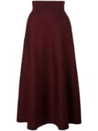 Casasola Double Face Knitted Skirt - Red