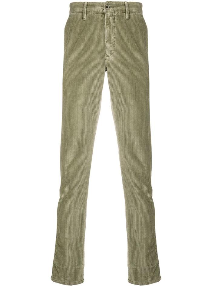 Incotex Corduroy Chino Trousers - Green