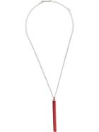 Ambush Bar Pendant Necklace - Red