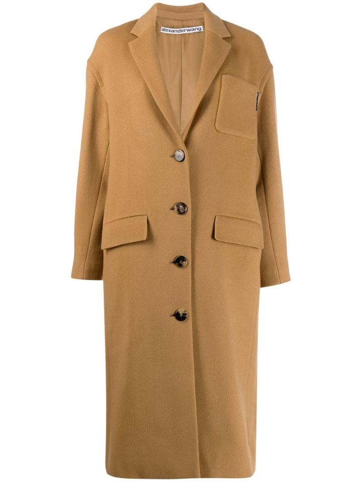 Alexander Wang Single Breasted Coat - Neutrals