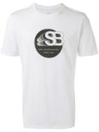 Nike Skateboard Print T-shirt, Men's, Size: Medium, White, Cotton/polyester