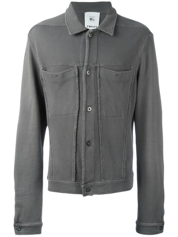 Lost & Found Rooms Denim Jacket, Men's, Size: Xl, Grey, Cotton