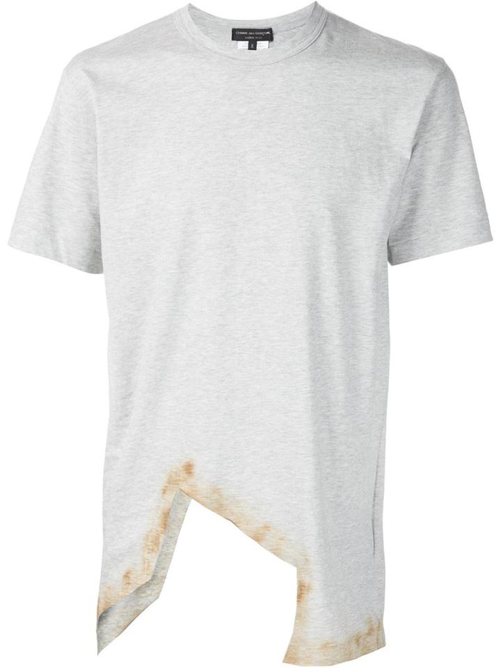 Comme Des Garçons Homme Plus Asymmetric Cut-out T-shirt