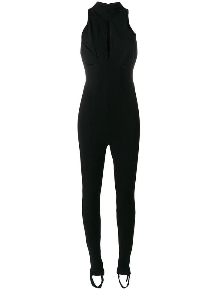 Versace Pre-owned Front Slit Jumpsuit - Black
