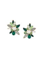 Shourouk Crystal Earrings - Green