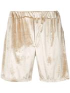 Lazoschmidl Peter Velour Shorts - Gold