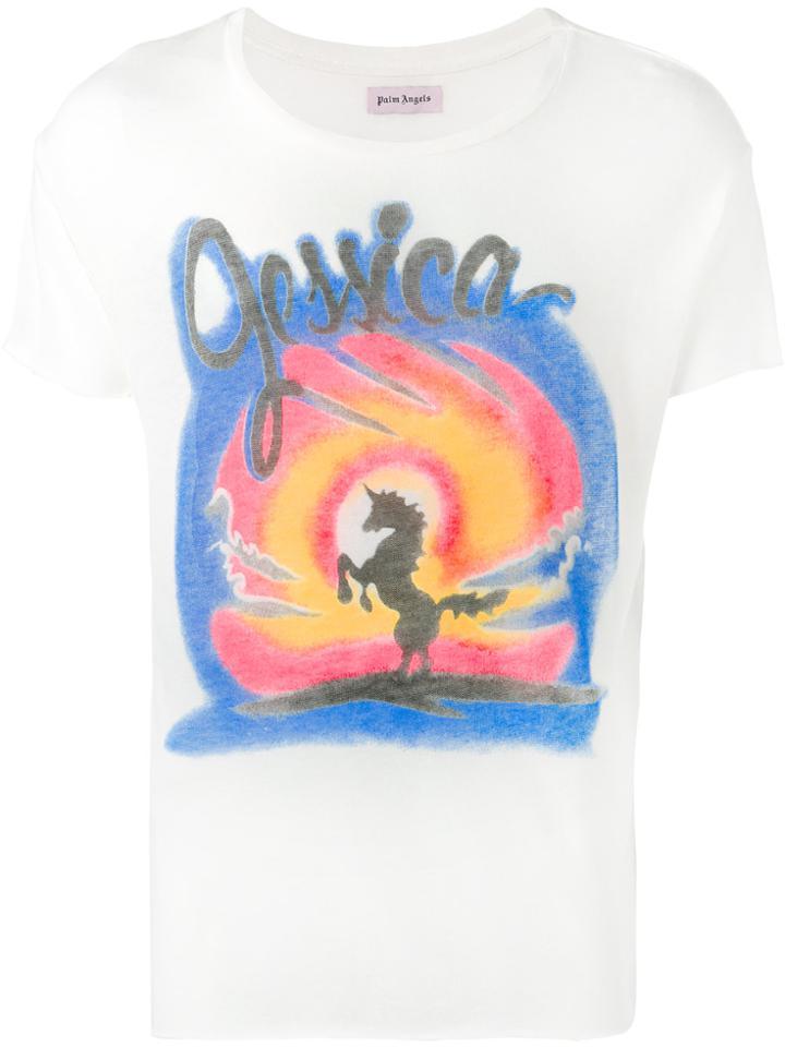 Palm Angels Jessica Print T-shirt - White