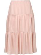 See By Chloé Flared Midi Skirt - Pink