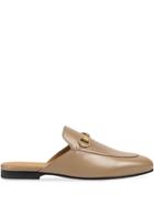 Gucci Women's Princetown Leather Slippers - Brown