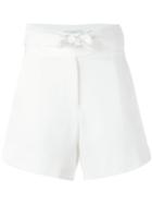 Iro Belted Shorts, Women's, Size: 36, White, Cotton/viscose