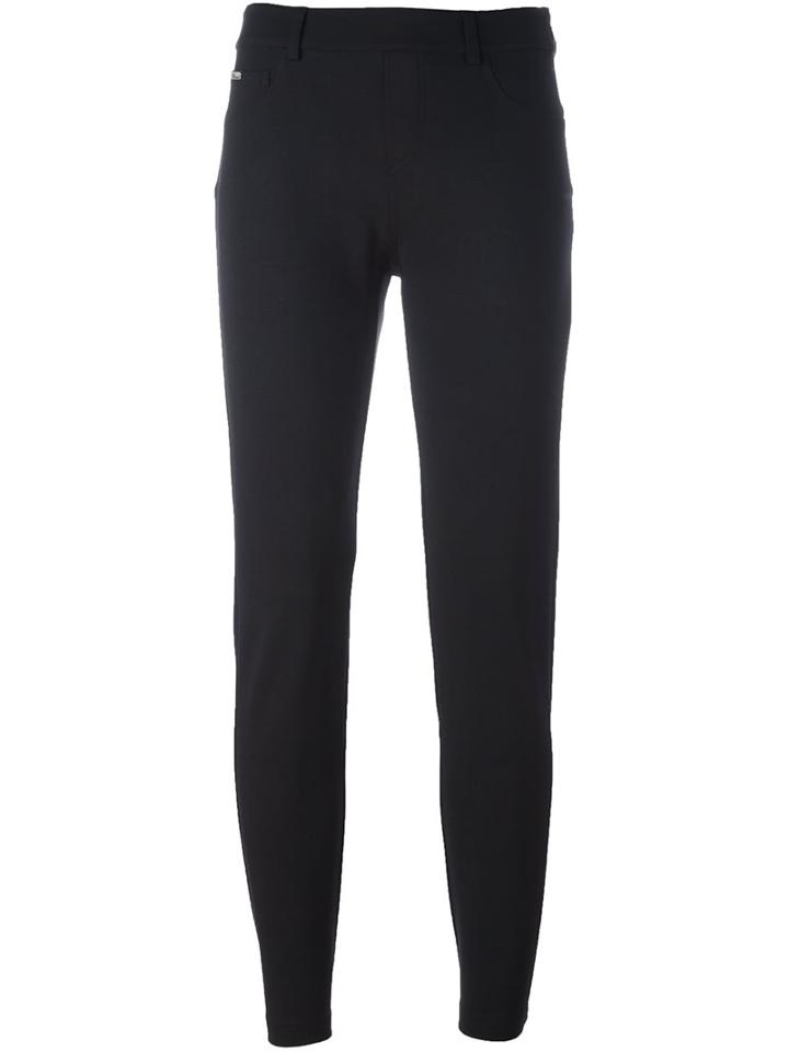Blumarine Slim Fit Trousers, Women's, Size: 44, Black, Viscose/polyamide/spandex/elastane