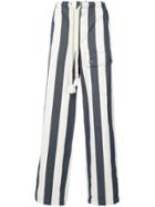 Loewe Striped Wide-leg Trousers - White