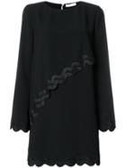 Versace Collection Short Frilled Dress - Black