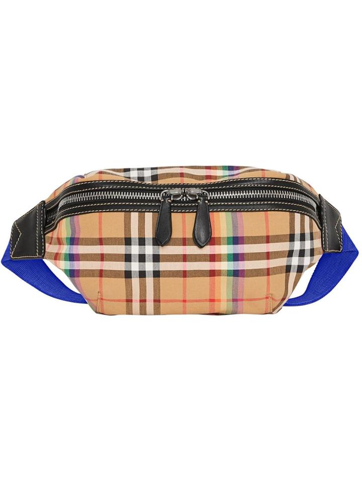 Burberry Medium Rainbow Vintage Check Bum Bag - Yellow & Orange