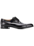 A. Testoni Formal Derby Shoes - Black