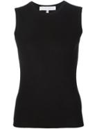 Carolina Herrera Fine Knit Tank Top, Women's, Size: Large, Black, Silk/cashmere