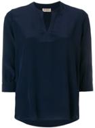 Blanca 3/4 Sleeve Blouse - Blue