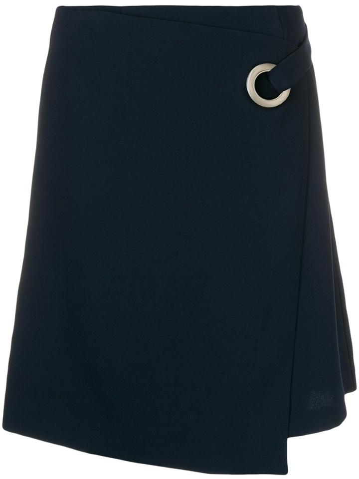 Steffen Schraut Asymmetric Wrap Skirt - Blue